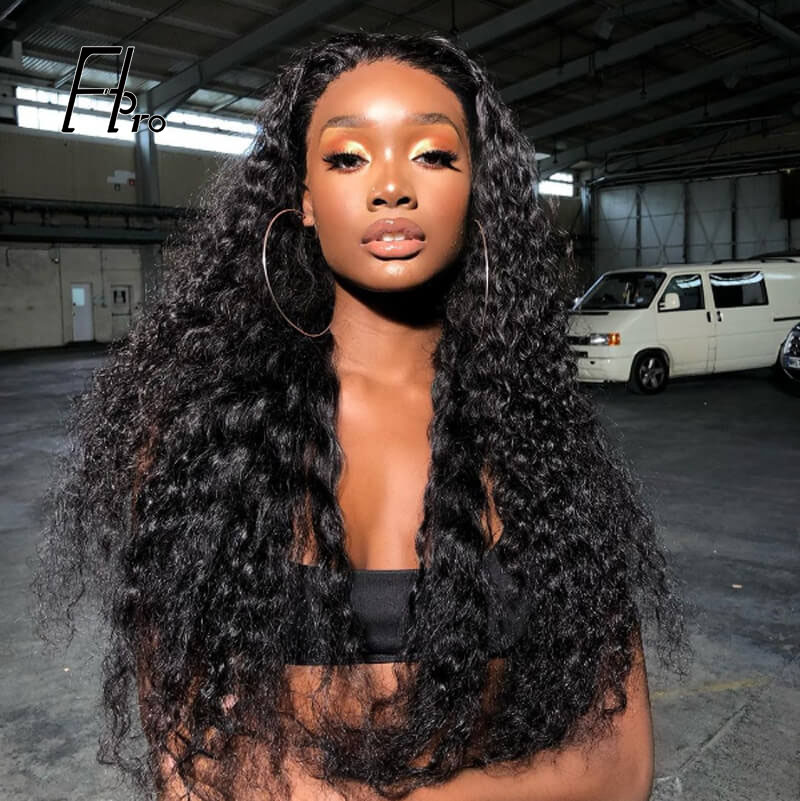 13x6 Front Lace Wig Deep Wave Natural Density Virgin Hair Wigs